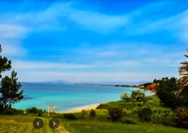 Plot 20.000m2 on the first row from the beach. Kassandra.